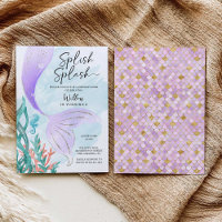 Beautiful Mermaid Girl Birthday Party