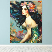 Beautiful Mermaid Leinwanddruck (Insitu (Holzboden))