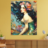 Beautiful Mermaid Leinwanddruck (Insitu (Wohnzimmer))