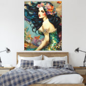 Beautiful Mermaid Leinwanddruck (Insitu (Schlafzimmer))