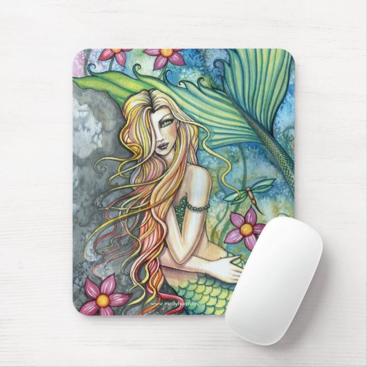Beautiful Mermaid Mousepad von Molly Harrison (Mit Mouse)