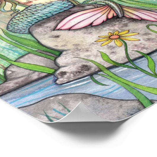 Beautiful Mermaid Poster by Molly Harrison (Ecke)