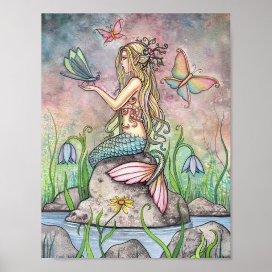 Beautiful Mermaid Poster by Molly Harrison (Vorne)
