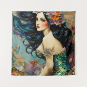 Beautiful Mermaid Wandteppich (Vorderseite)