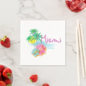 Beautiful Miami Florida Napkins Serviette (Beispiel)