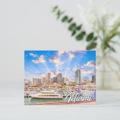 Beautiful Miami, Florida, USA Postkarte (Stehend Vorderseite)