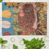  Beautiful mice with flowers Kitchen Towel  Geschirrtuch (Gefaltet)