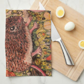  Beautiful mice with flowers Kitchen Towel  Geschirrtuch (Viertel Falte)