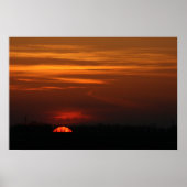 Beautiful Midwest Sunset Poster (Vorne)
