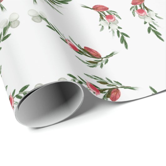 Beautiful Mini Blume Wreath Geschenkpapier (Rolleneckpunkt)