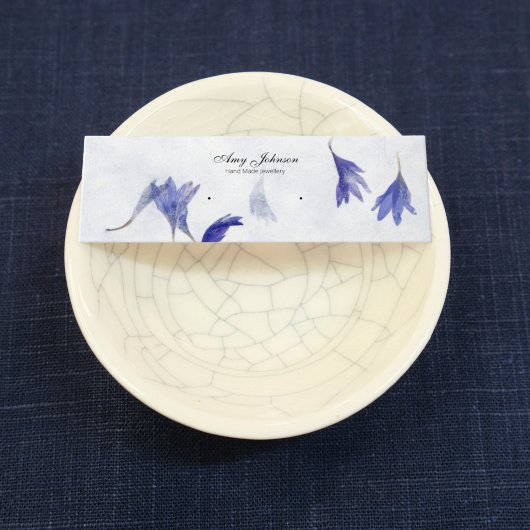 Beautiful mini Floral Earring | Stuhlsichtkarten Mini Visitenkarte