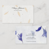 Beautiful mini Floral Earring | Stuhlsichtkarten Visitenkarte (Vorne/Hinten)