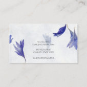 Beautiful mini Floral Earring | Stuhlsichtkarten Visitenkarte (Rückseite)