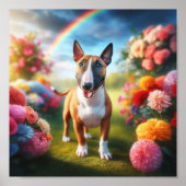Beautiful Miniature Bull Terrier Poster (Vorne)