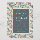 Beautiful Minimal Tulip Flower Spring Wedding Einladung (Vorne/Hinten)