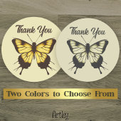 Beautiful Minimalistisch Butterfly Danke Runder Aufkleber