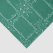 Beautiful Mint Green Flower Seidenpapier (Detail)