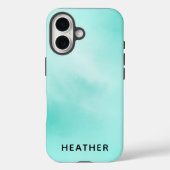 Beautiful Mint Green Personalized  Case-Mate iPhone Hülle (Rückseite)