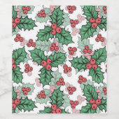 Beautiful Mistletoe Weinetikett (Einzelnes Label)