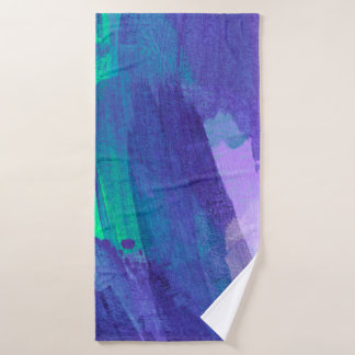 Beautiful mixed media painting. Trendy hand painte Badehandtuch