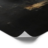 Beautiful Modern Abstract old small town painting Poster (Ecke)