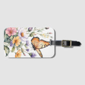 Beautiful Monarch Butterfly Watercolor Gepäckanhänger (Vorderseite (Horizontal))