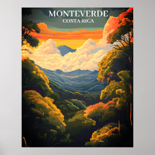 Beautiful Monteverde Cloud Forest Costa Rica Poster