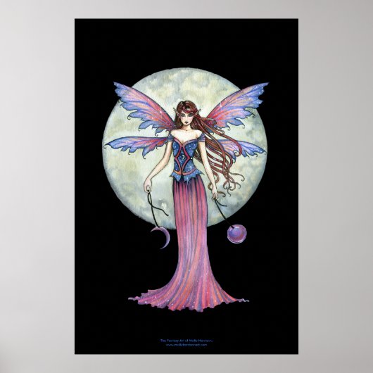 Beautiful Moon Fairy Poster von Molly Harrison (Vorne)
