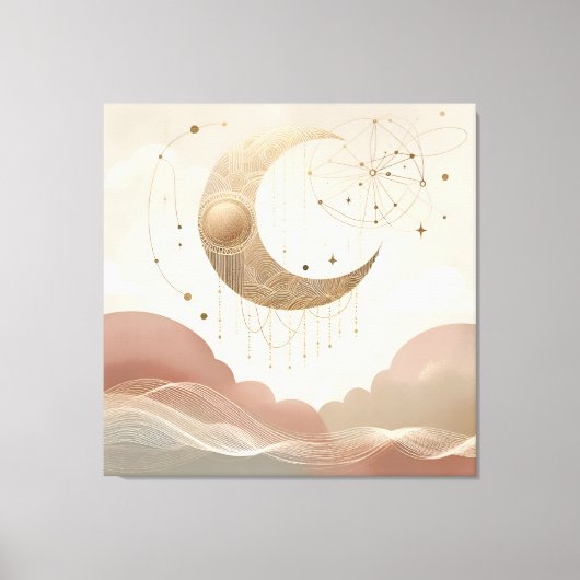 Beautiful Moon Leinwand Art (Vorderseite)