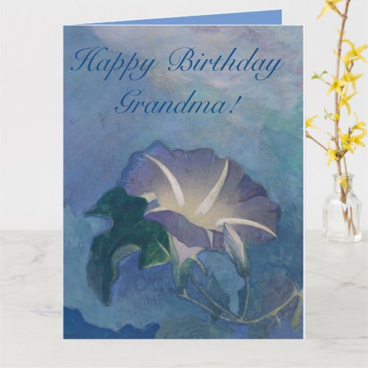 Beautiful Morning Glory Customizable Karte (Gelbe Blume)