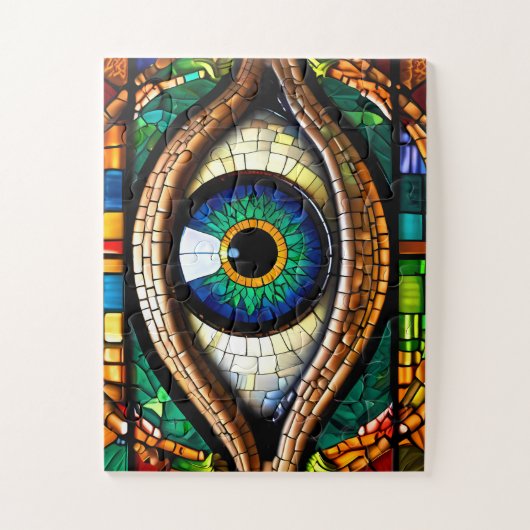 Beautiful Mosaic Eye Jigsaw Puzzle (Vertikal)