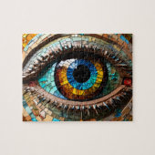 Beautiful Mosaic Eye Puzzle (Horizontal)