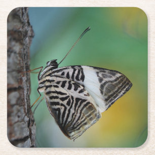 Beautiful Mosaic Zebra Butterfly Rechteckiger Pappuntersetzer