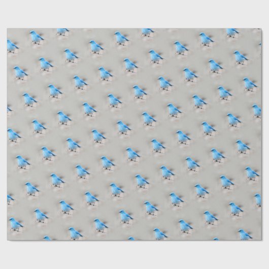 Beautiful Mountain Bluebird Geschenkpapier (Flach)