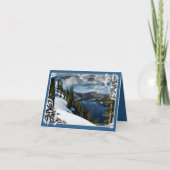 Beautiful Mountain Lake Funeral Beileid Vielen Dan Karte (Vorderseite)