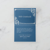 Beautiful Mountain Lake Funeral Beileid Vielen Dan Karte (Innenseite)