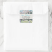 Beautiful Mountain Scene Address Label (20) Quadratischer Aufkleber (Tasche)