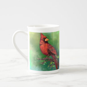 Beautiful Mug with Northern Red Cardinal Bird Porzellantasse