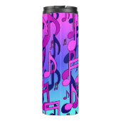 Beautiful Music Living Notes Pink Lila Blue Aqua Thermosbecher (Rückseite)
