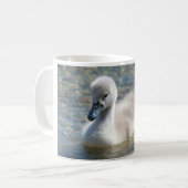 Beautiful Mute Swan Duckling Kaffeetasse (Vorderseite Links)