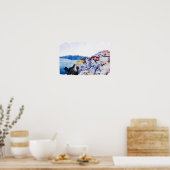 Beautiful Mykonos Griechenland Panorama Vintage Au Poster (Küche)