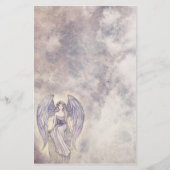 Beautiful Mystic Angel Stationary Briefpapier (Vorderseite)