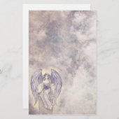 Beautiful Mystic Angel Stationary Briefpapier (Vorne/Hinten)