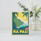 Beautiful Na Pali, Hawaii Postkarte (Stehend Vorderseite)
