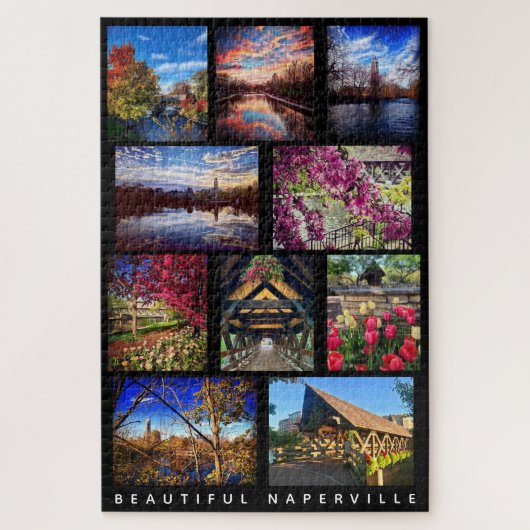Beautiful Naperville - 10 Szenen rund um die Stadt Puzzle (Vertikal)