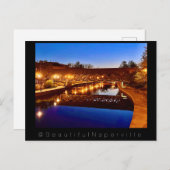 Beautiful Naperville - Riverwalk Reflections #2 Postkarte (Vorne/Hinten)