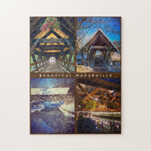 Beautiful Naperville - Saisonale Covered Bridges Puzzle
