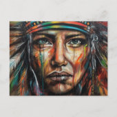 Beautiful Native American Postkarte (Vorderseite)