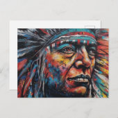 Beautiful Native American Postkarte (Vorne/Hinten)
