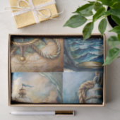 Beautiful Nautical Themed Decoupage Seidenpapier (Geschenk)